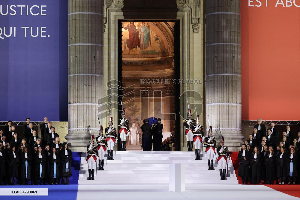 Ceremony to Induct Robert Badinter at Pantheon - Paris