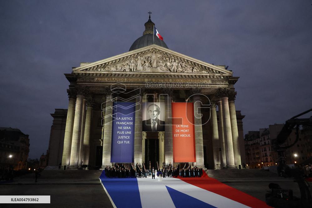 Ceremony to Induct Robert Badinter at Pantheon - Paris