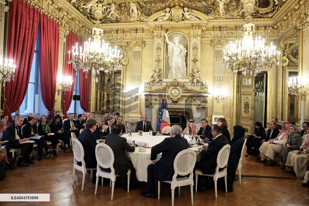 Meeting for a peace plan in Gaza - Paris