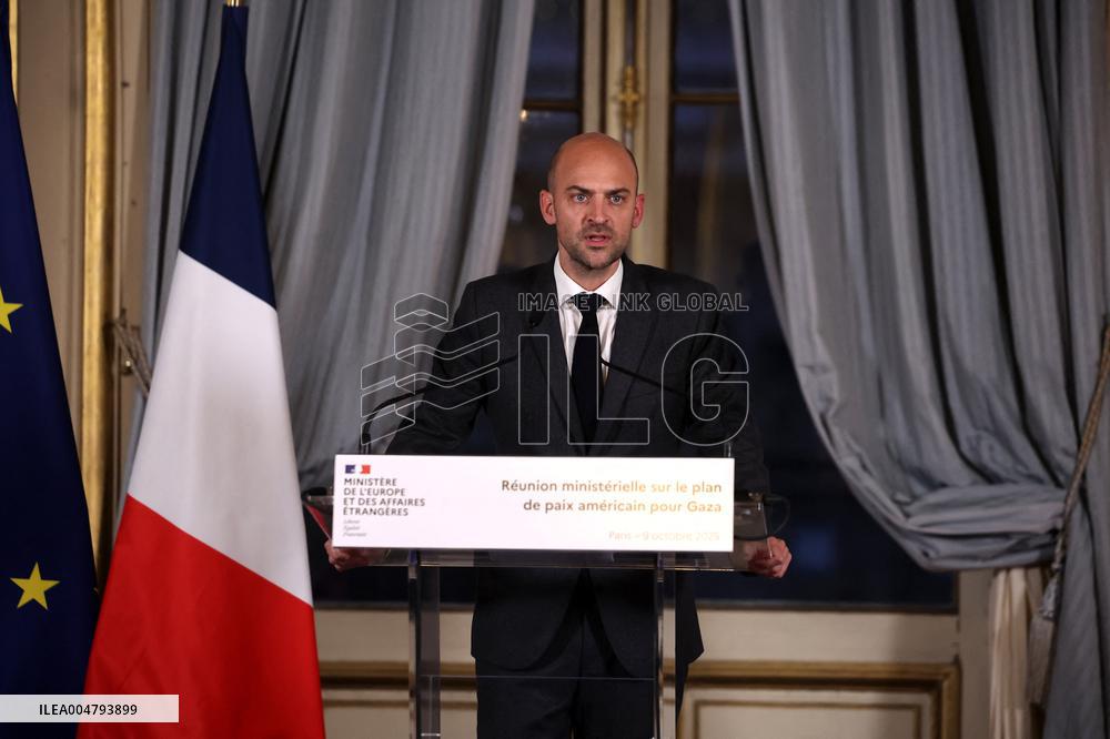 Meeting for a peace plan in Gaza - Paris