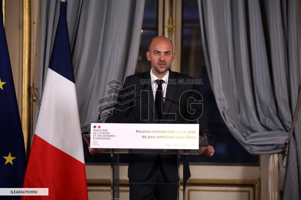Meeting for a peace plan in Gaza - Paris