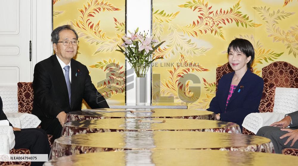 Japan's LDP-Komeito leaders' talks