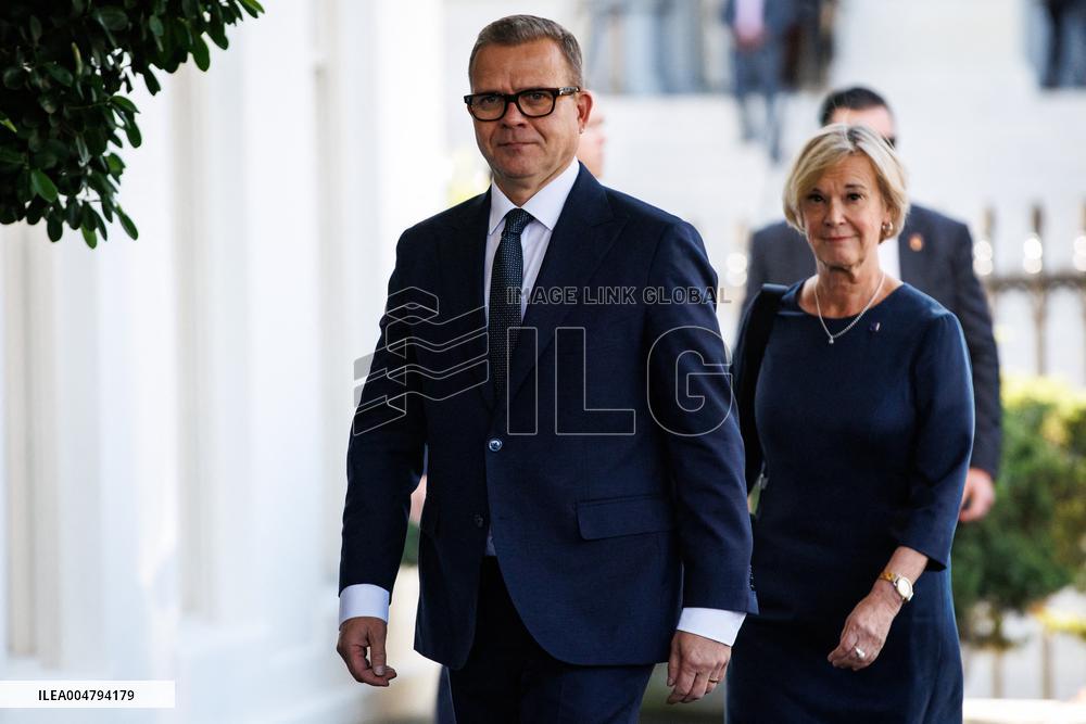DC: President Donald Trump greets Finland's President Alexander Stubb