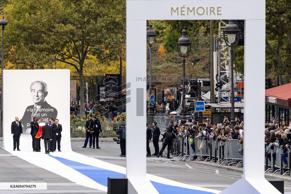 Ceremony to Induct Robert Badinter at Pantheon - Paris AJ