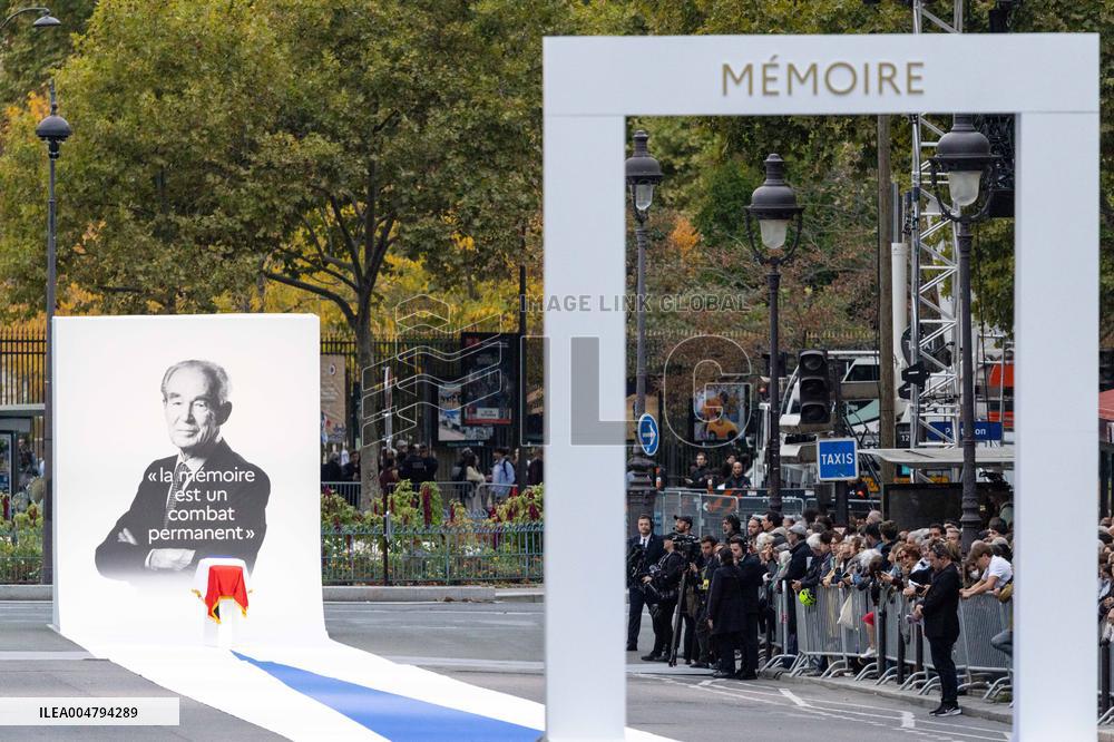 Ceremony to Induct Robert Badinter at Pantheon - Paris AJ