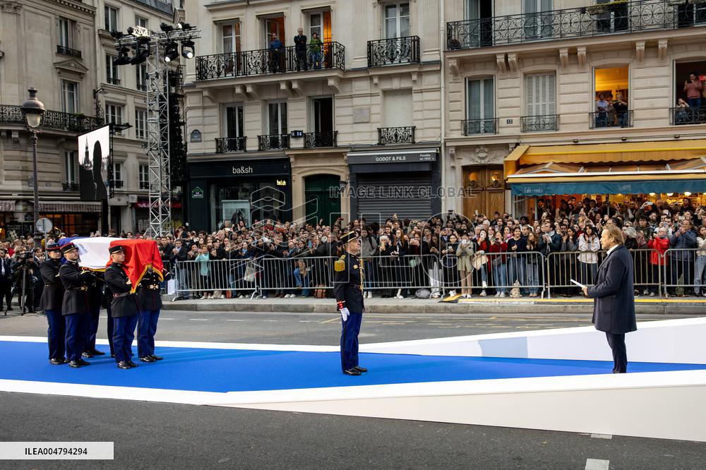 Ceremony to Induct Robert Badinter at Pantheon - Paris AJ