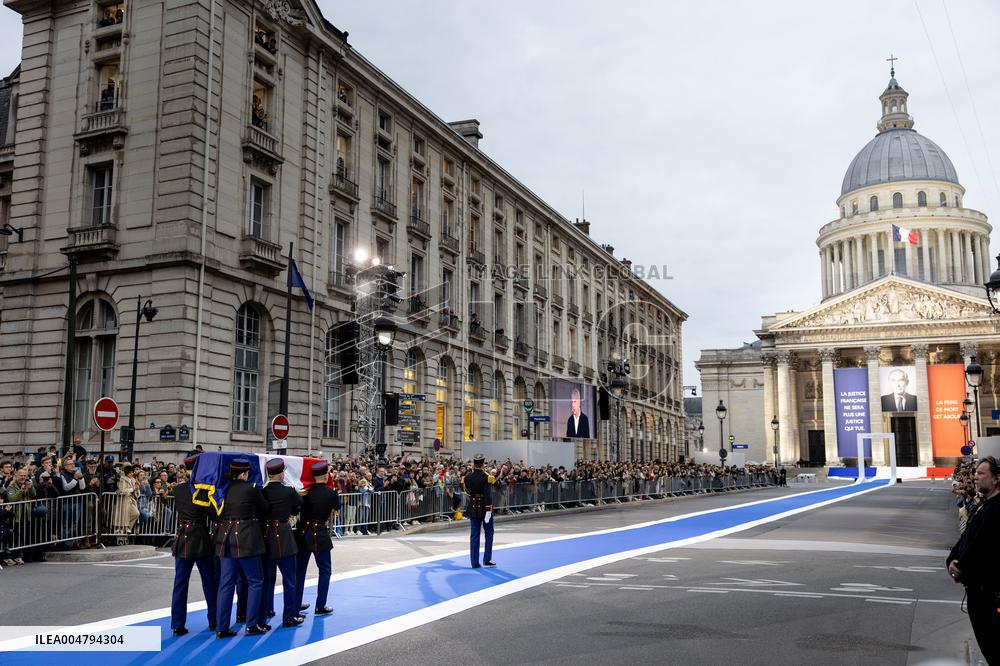 Ceremony to Induct Robert Badinter at Pantheon - Paris AJ