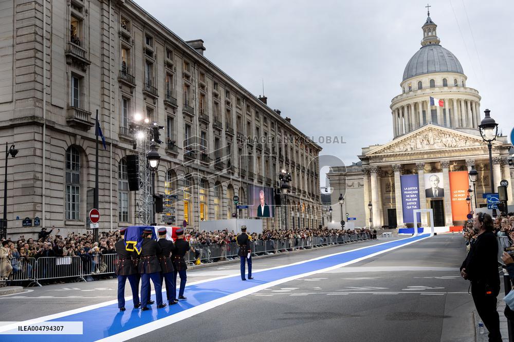 Ceremony to Induct Robert Badinter at Pantheon - Paris AJ