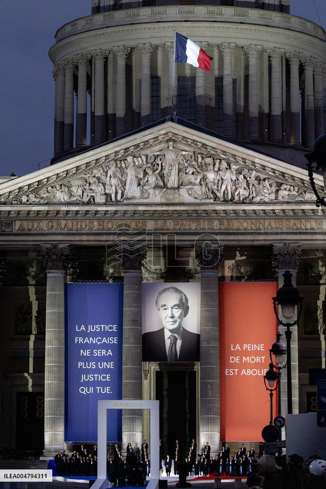 Ceremony to Induct Robert Badinter at Pantheon - Paris AJ