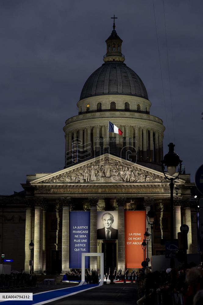 Ceremony to Induct Robert Badinter at Pantheon - Paris AJ