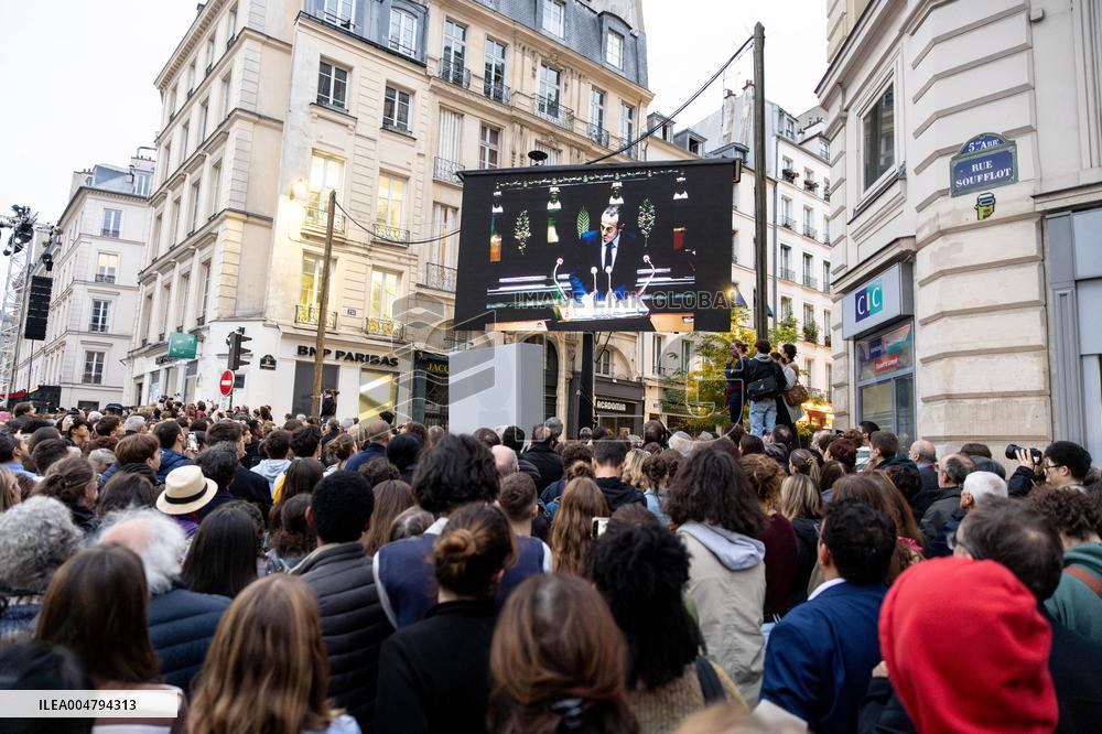Ceremony to Induct Robert Badinter at Pantheon - Paris AJ