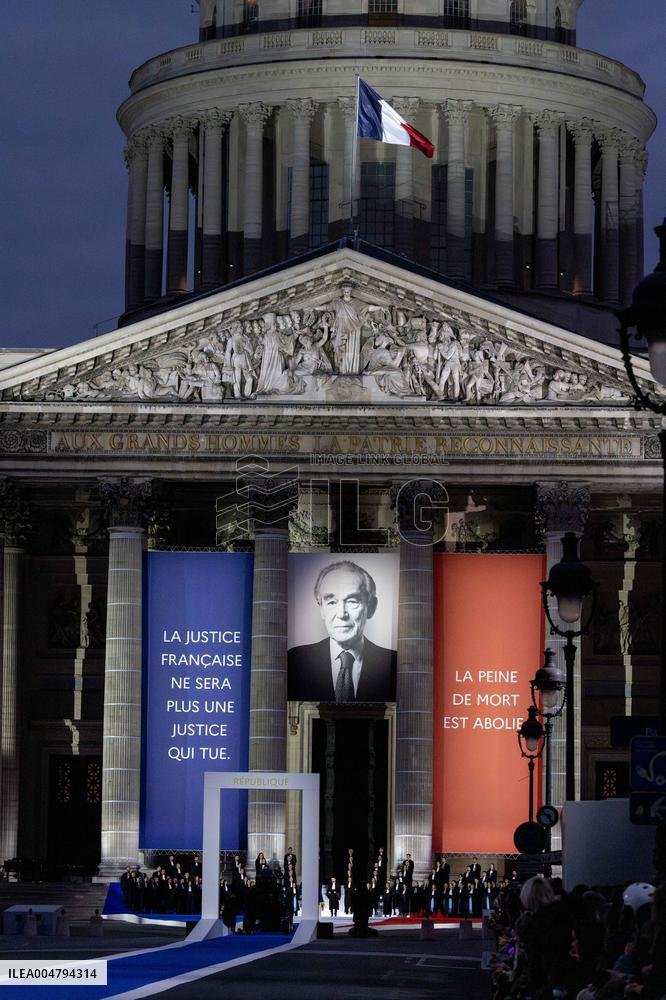 Ceremony to Induct Robert Badinter at Pantheon - Paris AJ