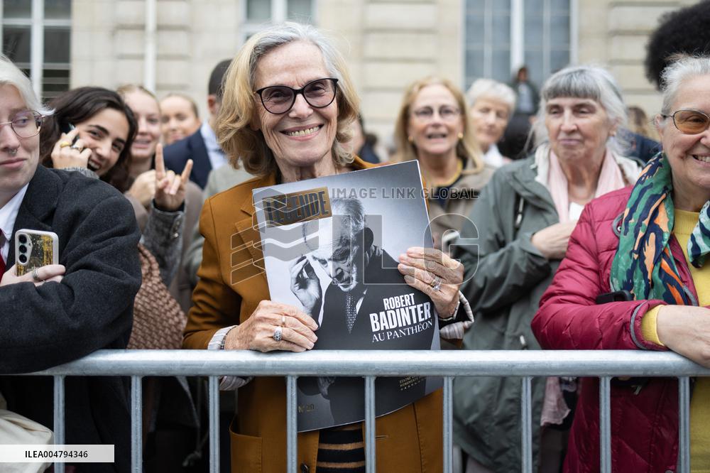 Induction ceremony of Robert Badinter at the Pantheon - Paris