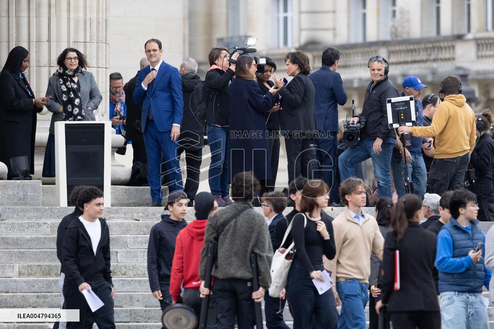 Induction ceremony of Robert Badinter at the Pantheon - Paris