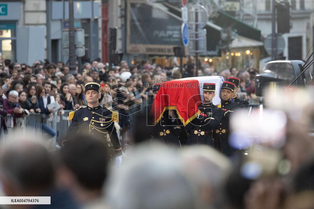Induction ceremony of Robert Badinter at the Pantheon - Paris