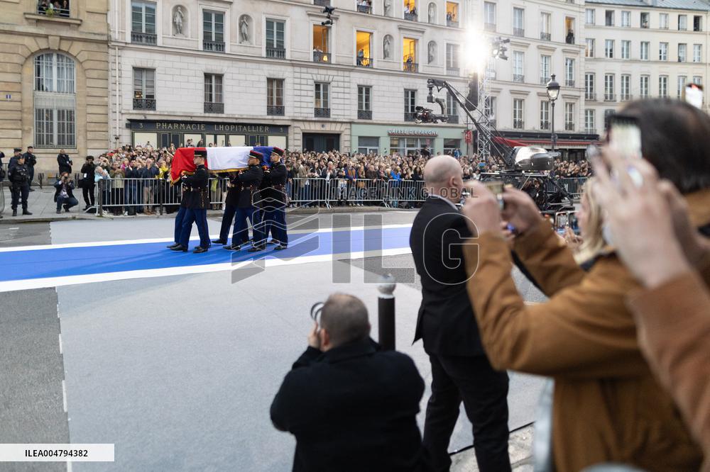 Induction ceremony of Robert Badinter at the Pantheon - Paris
