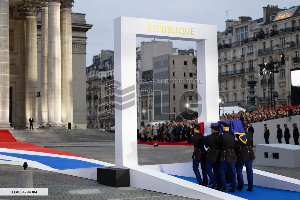 Induction ceremony of Robert Badinter at the Pantheon - Paris