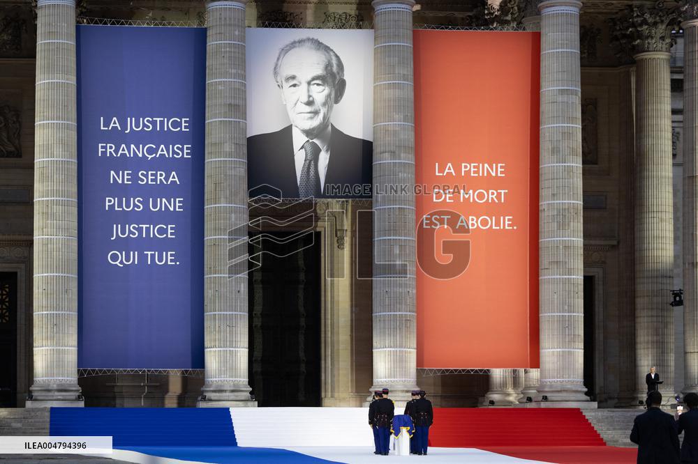 Induction ceremony of Robert Badinter at the Pantheon - Paris