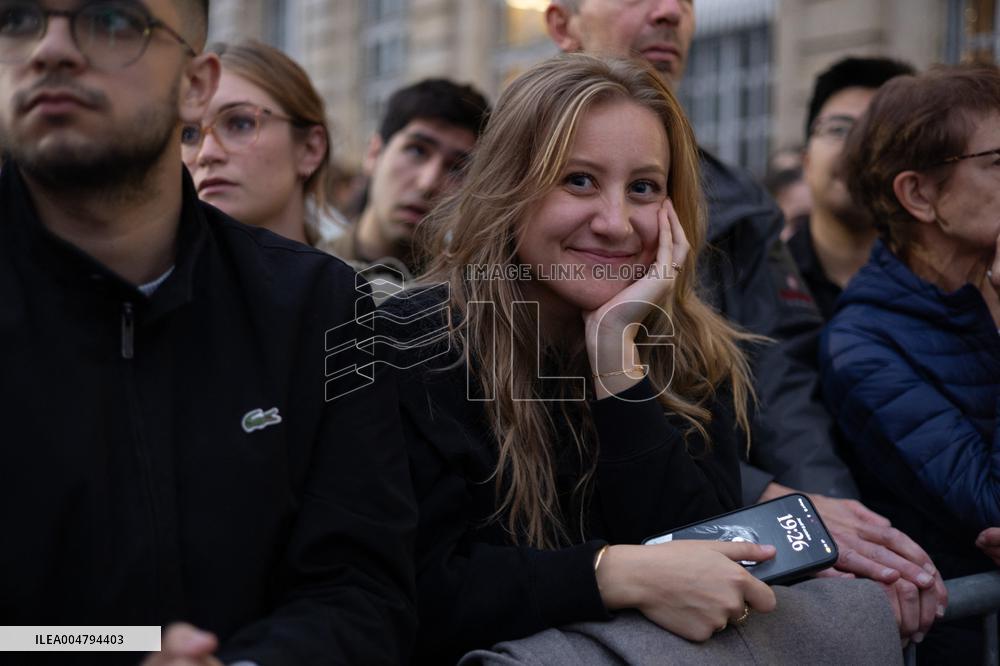 Induction ceremony of Robert Badinter at the Pantheon - Paris