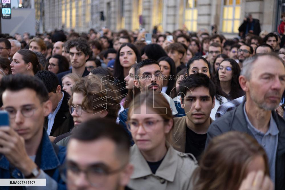 Induction ceremony of Robert Badinter at the Pantheon - Paris