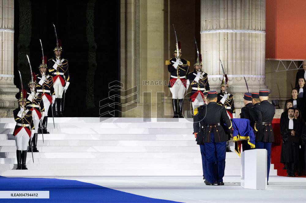 Induction ceremony of Robert Badinter at the Pantheon - Paris
