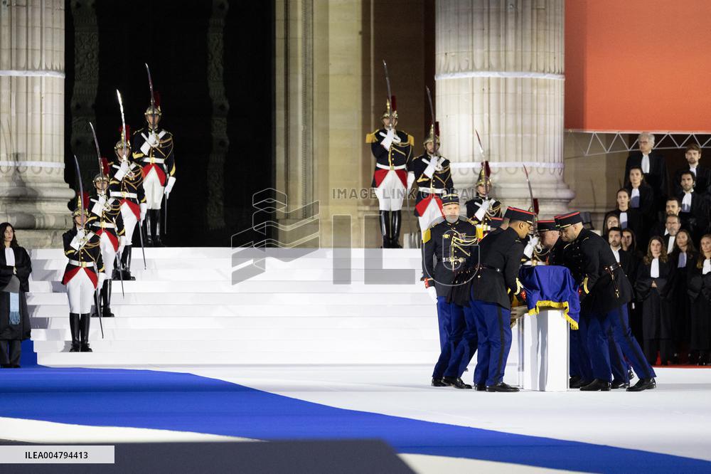 Induction ceremony of Robert Badinter at the Pantheon - Paris