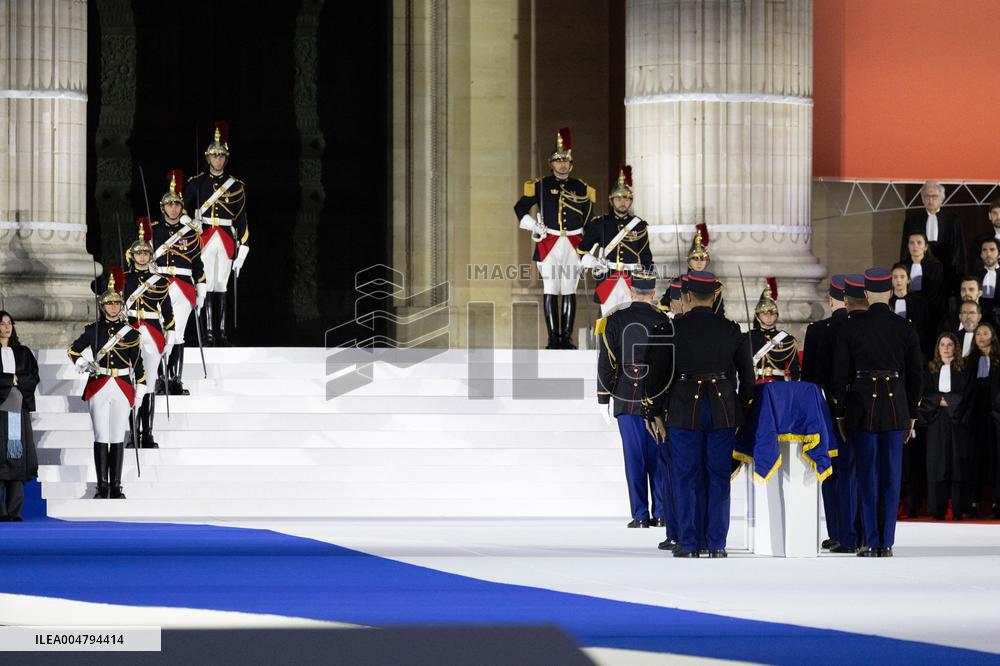 Induction ceremony of Robert Badinter at the Pantheon - Paris
