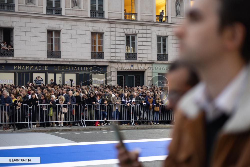 Induction ceremony of Robert Badinter at the Pantheon - Paris