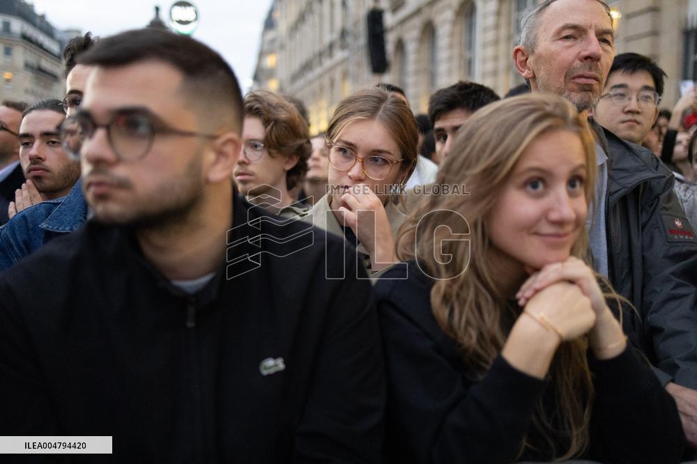 Induction ceremony of Robert Badinter at the Pantheon - Paris
