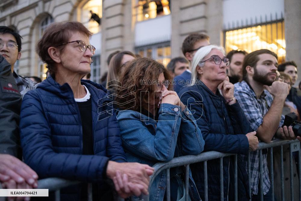 Induction ceremony of Robert Badinter at the Pantheon - Paris