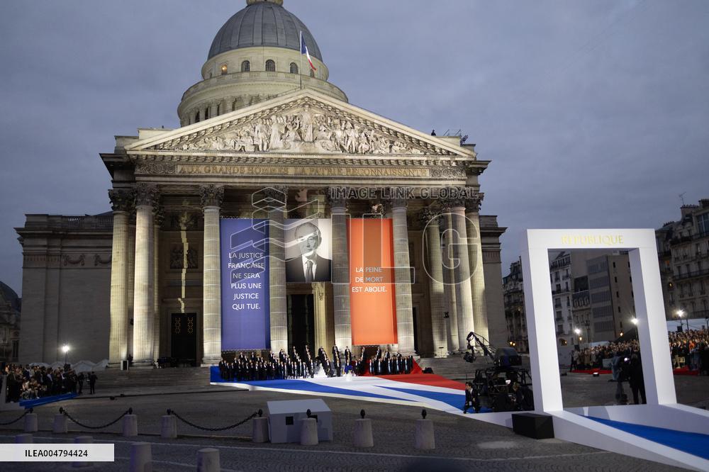 Induction ceremony of Robert Badinter at the Pantheon - Paris