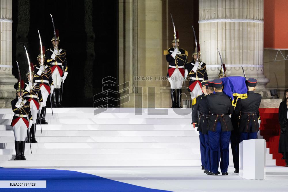 Induction ceremony of Robert Badinter at the Pantheon - Paris