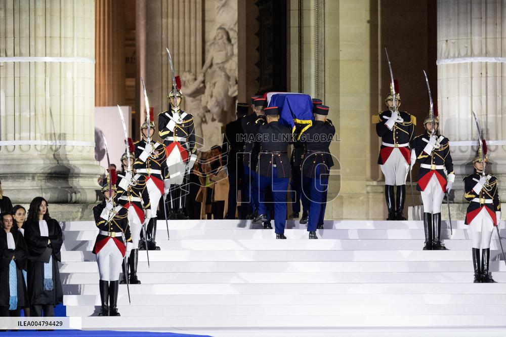 Induction ceremony of Robert Badinter at the Pantheon - Paris