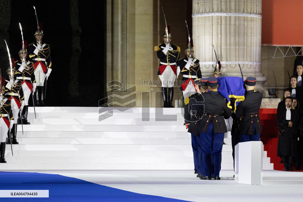 Induction ceremony of Robert Badinter at the Pantheon - Paris