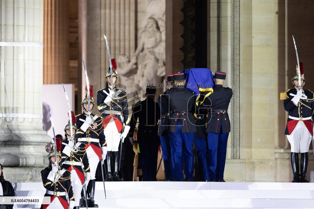 Induction ceremony of Robert Badinter at the Pantheon - Paris