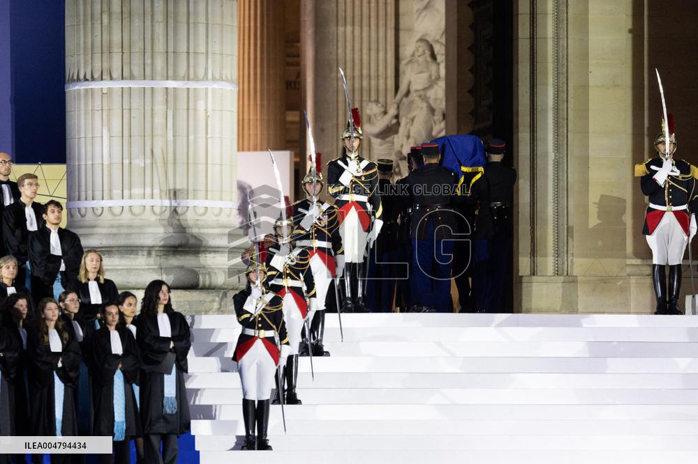 Induction ceremony of Robert Badinter at the Pantheon - Paris