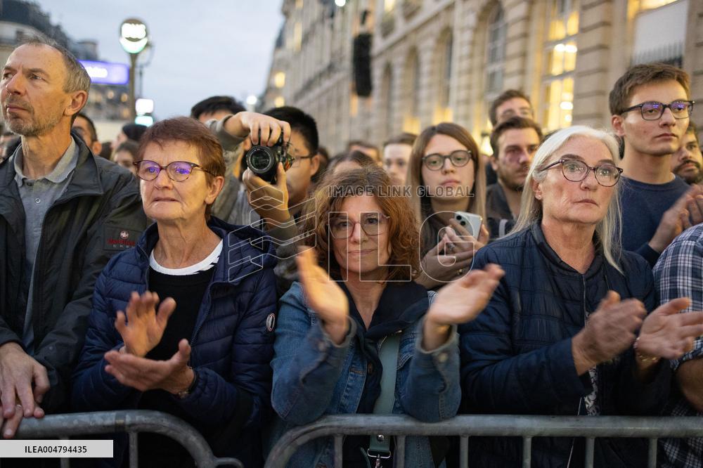 Induction ceremony of Robert Badinter at the Pantheon - Paris