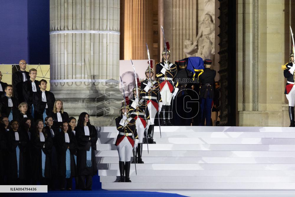 Induction ceremony of Robert Badinter at the Pantheon - Paris