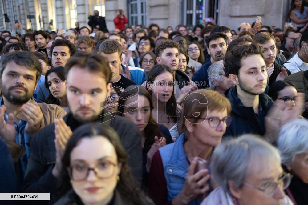 Induction ceremony of Robert Badinter at the Pantheon - Paris