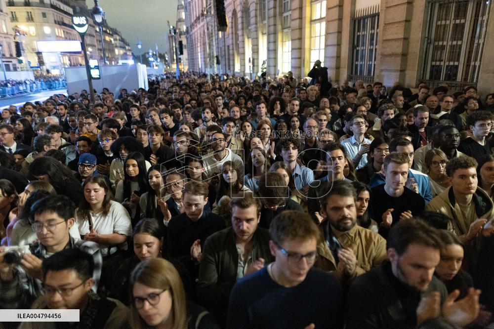 Induction ceremony of Robert Badinter at the Pantheon - Paris