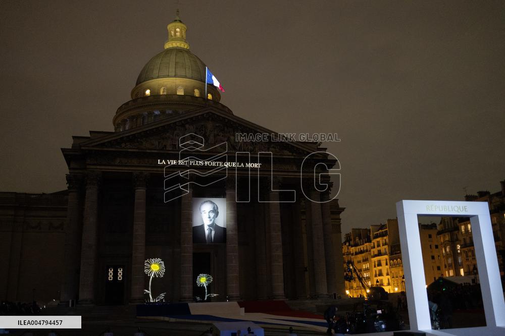 Induction ceremony of Robert Badinter at the Pantheon - Paris