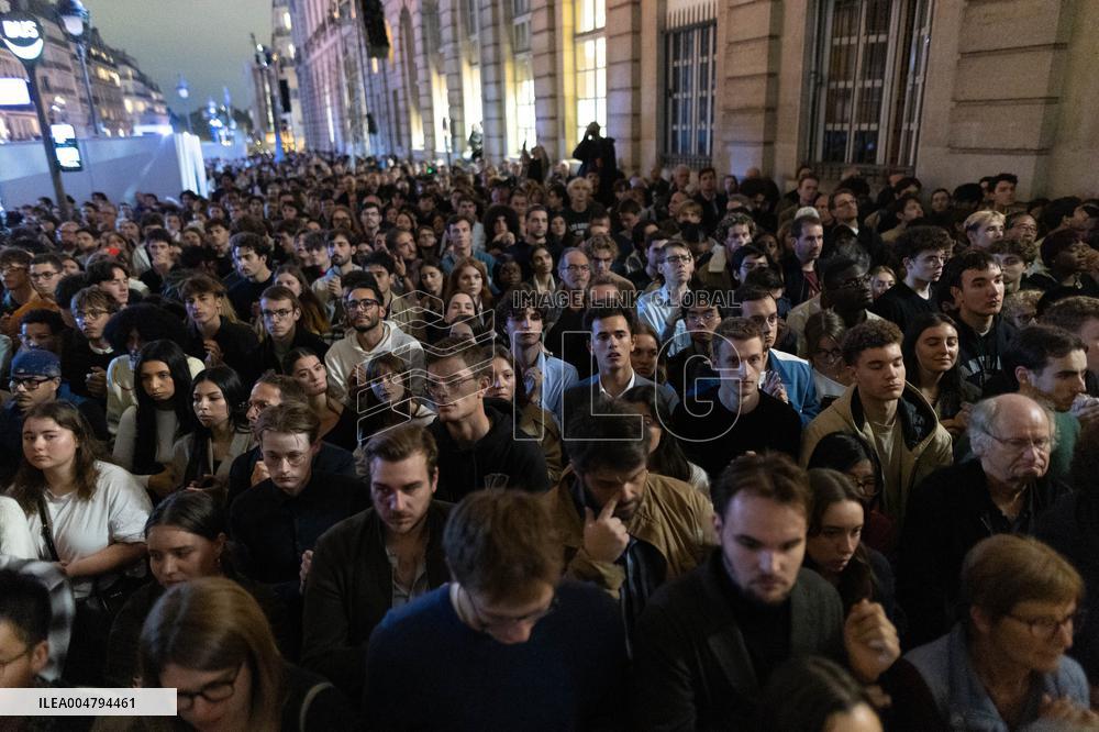 Induction ceremony of Robert Badinter at the Pantheon - Paris