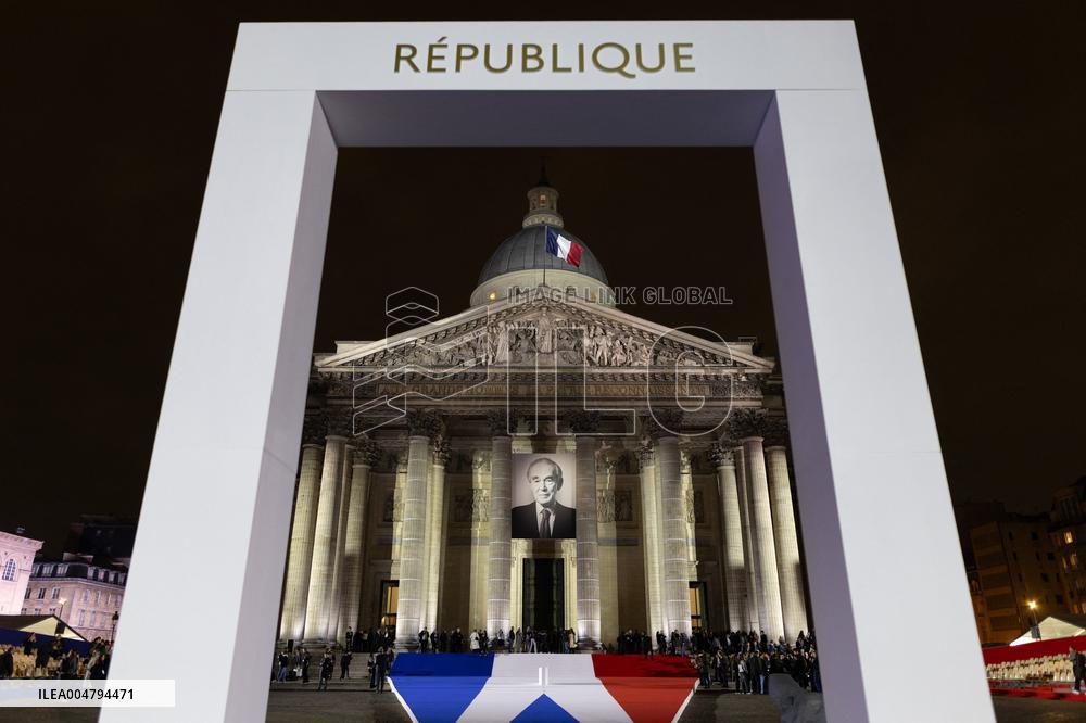 Induction ceremony of Robert Badinter at the Pantheon - Paris
