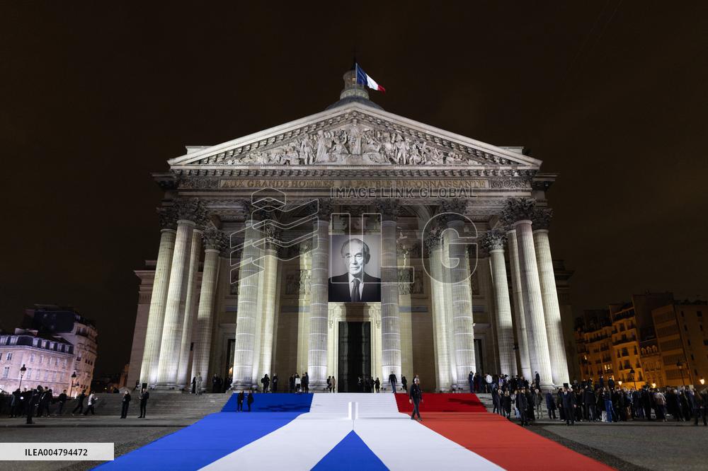 Induction ceremony of Robert Badinter at the Pantheon - Paris