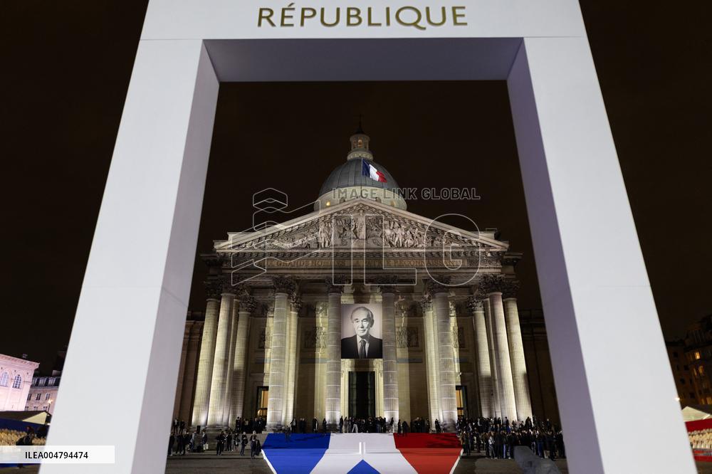 Induction ceremony of Robert Badinter at the Pantheon - Paris