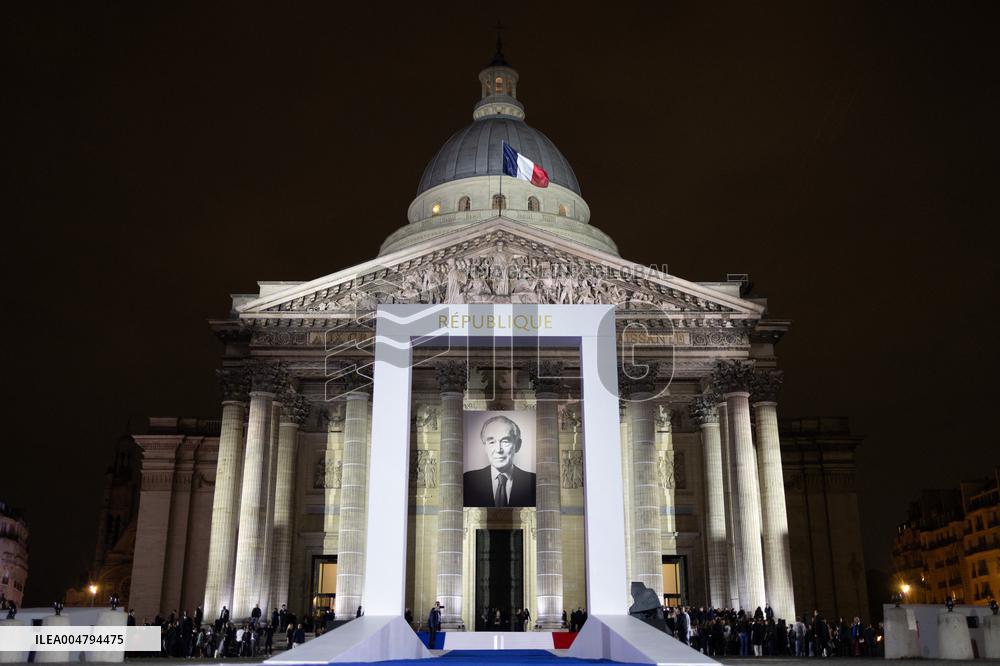 Induction ceremony of Robert Badinter at the Pantheon - Paris