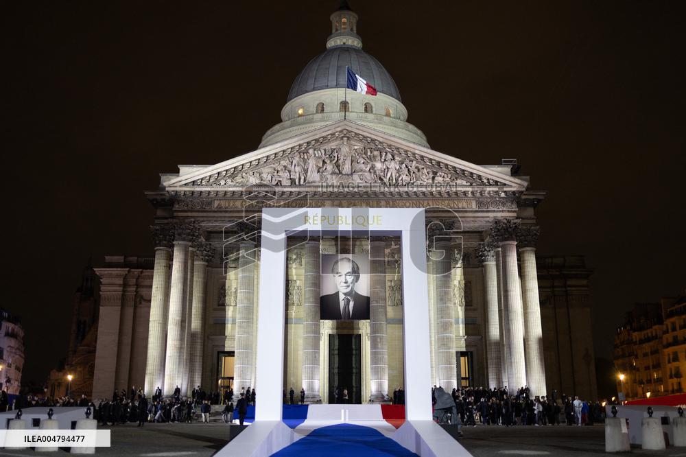Induction ceremony of Robert Badinter at the Pantheon - Paris