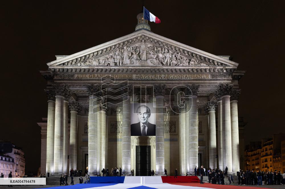 Induction ceremony of Robert Badinter at the Pantheon - Paris