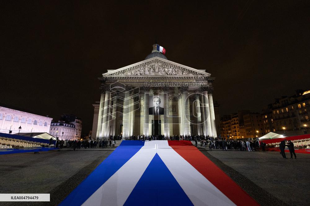 Induction ceremony of Robert Badinter at the Pantheon - Paris