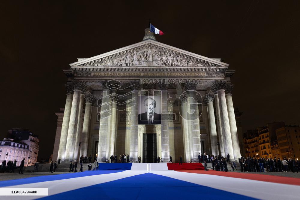 Induction ceremony of Robert Badinter at the Pantheon - Paris